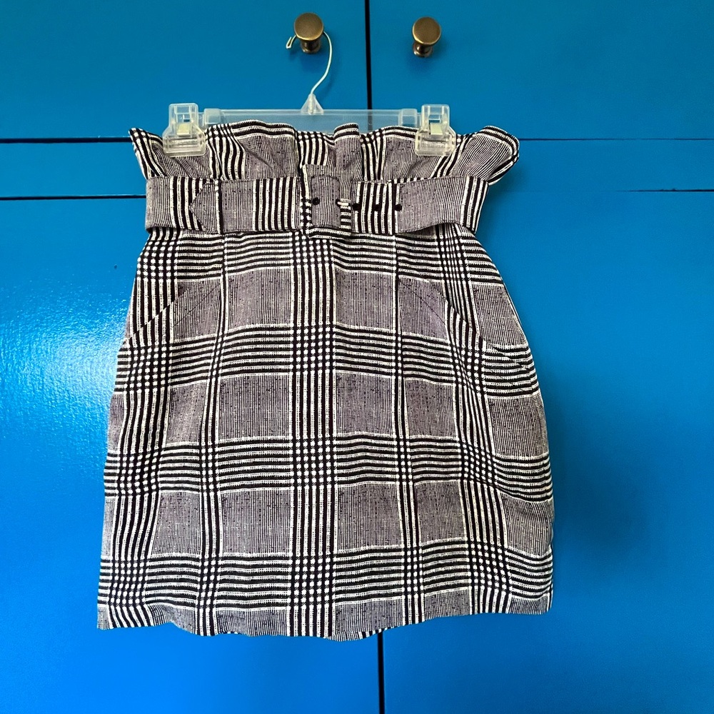 FLEUR DU MAL SILK PLAID SKIRT SIZE 4